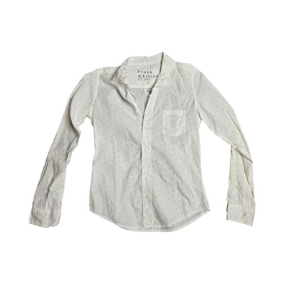 Frank & Eileen Barry Micro Heart Print Top Size: XS